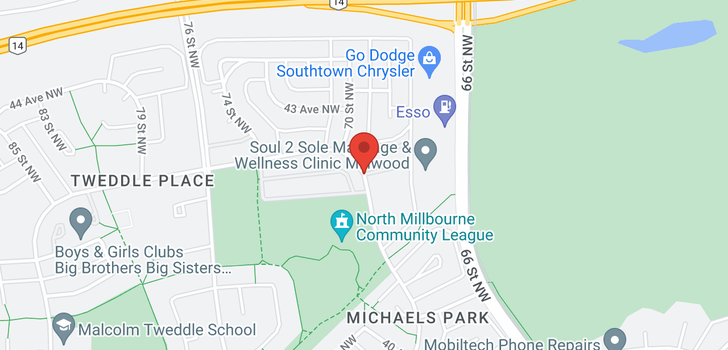 map of 1074 MILLBOURNE RD E NW